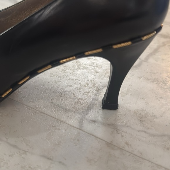 Stuart Weitzman Black Heels Pumps size 6w - Picture 5 of 7